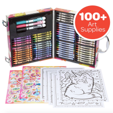 Кейс для Творчества Crayola Набор для Рисования в Чемоданчике 100 предметов (04-0528)