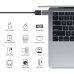 Nonda USB-C to USB-A 3.0 mini adapter Space Gray - 2 pcs (NDMAGULCM)