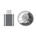 Nonda USB-C to USB-A 3.0 mini adapter Space Gray - 2 pcs (NDMAGULCM)