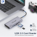 Адаптер USB C Hub QGeeM 7 in 1 HDMI / USB 3.0 / TF Card Адаптер USB C Hub QGeeM 7 in 1 HDMI / USB 3.0 / TF Card
