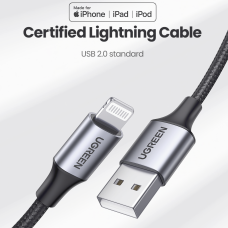 UGREEN Lightning to USB Cable 1m Black