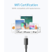 Кабель Anker Premium Double-Braided Nylon Cable with Lightning 1m (A8152)