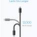 Кабель Anker Premium Double-Braided Nylon Cable with Lightning 1m (A8152)