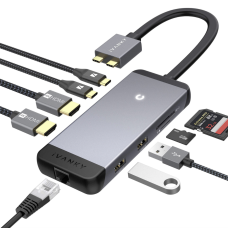 IVANKY USB-C Hub 9-in-1 with 100W PD, HDMI 4K, SD/TF Card Slot, Ethernet (VCB02)