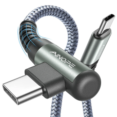 Кабель AINOPE C to C Elbow Nylon Braided Cable 60W (комплект 2 шт) (AP543-2M)