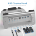 Підставка-хаб з ARGB підсвічуванням Vencci Laptop Stand with Hub 8in1 (A6P)