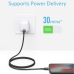 Кабель Anker Powerline II USB C to Lightning Cable Black 0.9m (A8632012)
