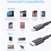 Кабель Anker Powerline II USB C to Lightning Cable Black 0.9m (A8632012)