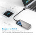 HooToo Type C Adapter Hub with 4 USB 3.0 Ports - Space Gray HooToo Type C Adapter Hub with 4 USB 3.0 Ports - Space Gray