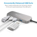 HooToo Type C Adapter Hub with 4 USB 3.0 Ports - Space Gray HooToo Type C Adapter Hub with 4 USB 3.0 Ports - Space Gray