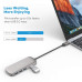 HooToo Type C Adapter Hub with 4 USB 3.0 Ports - Space Gray HooToo Type C Adapter Hub with 4 USB 3.0 Ports - Space Gray