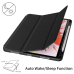 Soke iPad Pro 11 Inch 2018 Case with Pencil Holder, Premium Trifold Case - Black