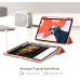 Soke iPad Pro 11 Inch 2018 Case with Pencil Holder, Premium Trifold Case - Rose Gold