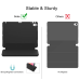 Soke iPad Pro 11 Case 2018 with Pencil Holder, Premium Trifold Stand - Black