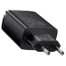 Мережевий зарядний пристрій Baseus Compact Quick Charger 2xUSB U+C 30W Black (CCXJ-E01)