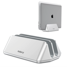Вертикальная подставка для ноутбука Nulaxy Vertical Laptop Stand Silver (LS-02)