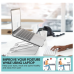 Подставка для ноутбука Youbester Laptop Stand Silver (B08GS6FQJW)