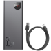 Зовнішній акумулятор Baseus Adaman Metal Digital Display Quick Charge Power Bank 65W 20000mAh Black (PPIMDA-D01) Зовнішній акумулятор Baseus Adaman Metal Digital Display Quick Charge Power Bank 65W 20000mAh Black (PPIMDA-D01)