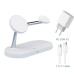 Bonola 3-in-1 Magnetic Fast Wireless Charger - White Bonola 3-in-1 Magnetic Fast Wireless Charger - White