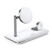 Зарядний пристрій UGREEN 3-in-1 Magnetic Wireless Charger White (CD278)