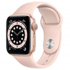 Apple Watch Series 6 GPS 40mm Gold Aluminum Case w. Pink Sand Sport B. (MG123) 