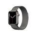 Apple Watch Series 7 GPS + Cellular 41mm Graphite Stainless Steel Case with Graphite Milanese Loop (MKHK3)