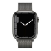 Apple Watch Series 7 GPS + Cellular 45mm Graphite S. Steel Case w. Graphite Milanese Loop (MKJJ3)