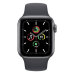 Apple Watch SE GPS 44mm Space Gray Aluminum Case with Midnight Sport Band (MKQ63)