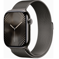 Apple Watch Series 10 GPS + Cellular 46mm Slate Titanium Case w. Slate Milanese Loop - M/L (MWYW3)