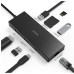 USB-хаб VAVA USB Type-C Hub 8-in-1 Adapter with Gigabit Ethernet Port, 100W PD Charging Port Black (VA-UC008)
